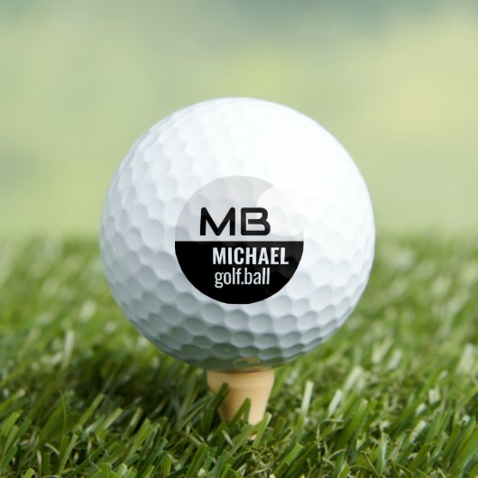 Black I White Logo Golf Ball Golfballen (Insitu Shirt)