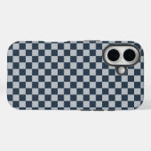 Black ice checkered board pattern Case-Mate iPhone case (Achterkant (horizontaal))