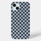 Black ice checkered board pattern Case-Mate iPhone case (Achterkant)