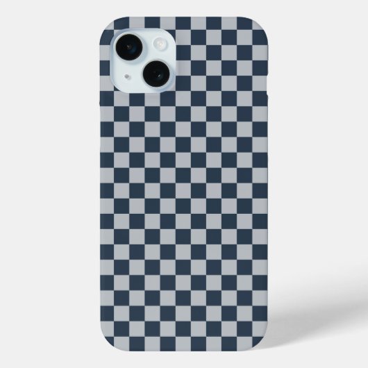 Black ice checkered board pattern Case-Mate iPhone case (Achterkant)