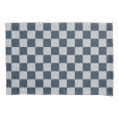 Black ice checkered board pattern kussensloop (Voorkant-Links)
