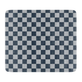 Black ice checkered board pattern snijplank