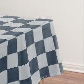 Black ice checkered board pattern tafelkleed (Voorbeeld)