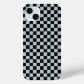 Black ice checkered pattern Case-Mate iPhone case (Achterkant)