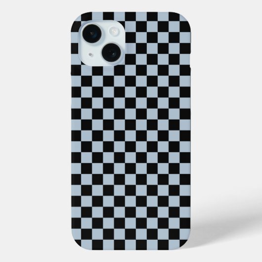 Black ice checkered pattern Case-Mate iPhone case (Achterkant)