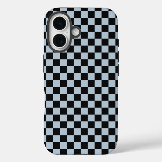 Black ice checkered pattern Case-Mate iPhone case (Achterkant)