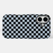 Black ice checkered pattern Case-Mate iPhone case (Achterkant (horizontaal))