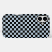 Black ice checkered pattern Case-Mate iPhone case (Achterkant (horizontaal))