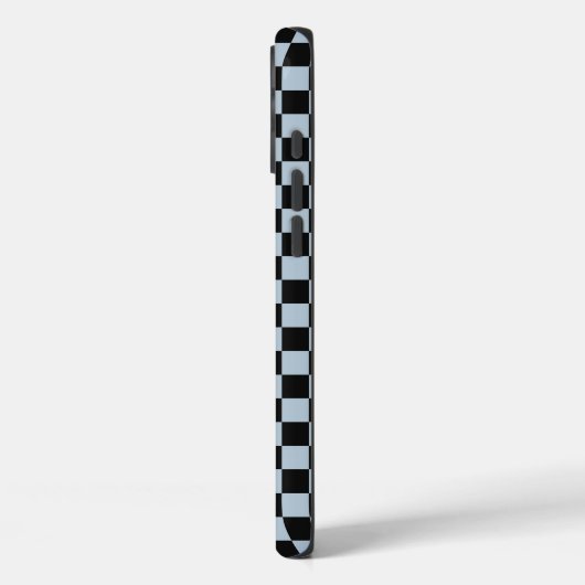 Black ice checkered pattern Case-Mate iPhone case (Achterkant / Links)