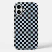 Black ice checkered pattern Case-Mate iPhone case (Achterkant)
