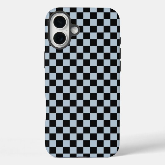 Black ice checkered pattern Case-Mate iPhone case (Achterkant)