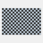 Black ice checkered pattern inpakpapier vel (Voorkant 3)