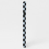 Black ice checkered pattern iPhone hoesje (Rechterkant)