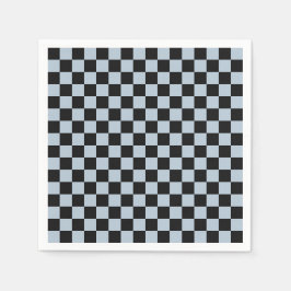 Black ice checkered pattern servet