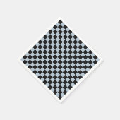 Black ice checkered pattern servet (Hoek)