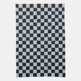 Black ice checkered pattern theedoek