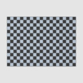 Black ice checkered pattern tissuepapier (Voorkant)