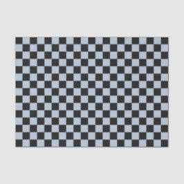 Black ice checkered pattern tissuepapier
