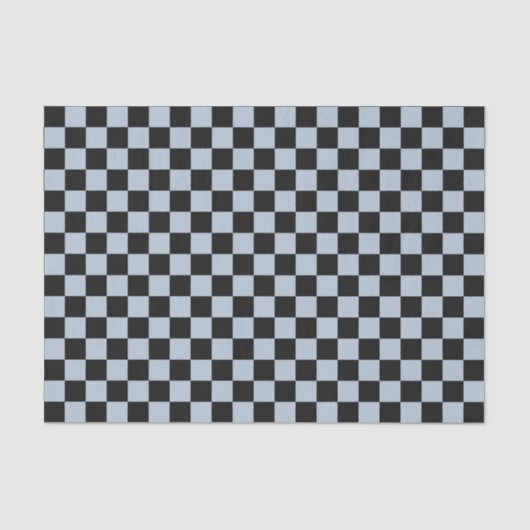 Black ice checkered pattern tissuepapier (Voorkant)