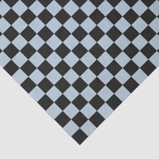 Black ice checkered pattern tissuepapier (Detail)
