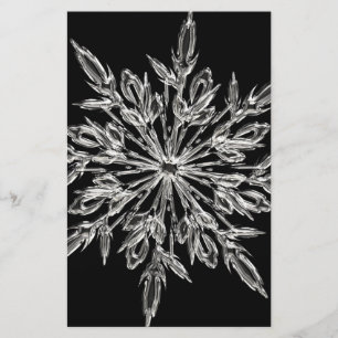 Black Ice Crystal Briefpapier