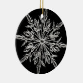 Black Ice Crystal Keramisch Ornament (Rechts)