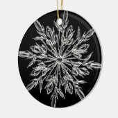 Black Ice Crystal Keramisch Ornament (Links)