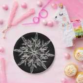 Black Ice Crystal Papieren Bordje (Feest)
