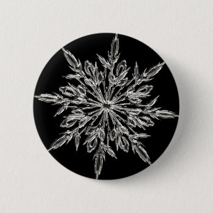 Black Ice Crystal Ronde Button 5,7 Cm