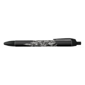 Black Ice Crystal Zwarte Inkt Pen (Bovenkant)