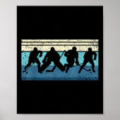 Black Ice Hockey Poster (Voorkant)