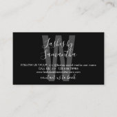 Black Icon Lash Extension Natercare Instruction Visitekaartje (Voorkant)