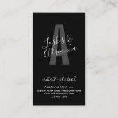 Black Icon Makeup Lash Extension Aftercare Visitekaartje (Voorkant)