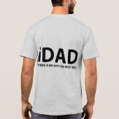 Black "iDAD" T-Shirt (Achterkant)