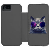 Black Incipio Watson™ iPhone SE + iPhone 5/5s Wall Incipio iPhone Portemonnee Hoesje (Agenda Open)