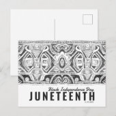 Black Independence Day Briefkaart (Voorkant / Achterkant)