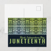 Black Independence Day Briefkaart (Voorkant / Achterkant)