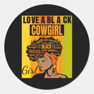 Black Independence Day - Een meisje uit het graafs Ronde Sticker