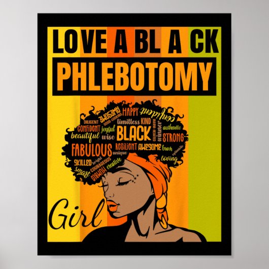 Black Independence Day - Love A Black Phlebotomy G Poster (Voorkant)