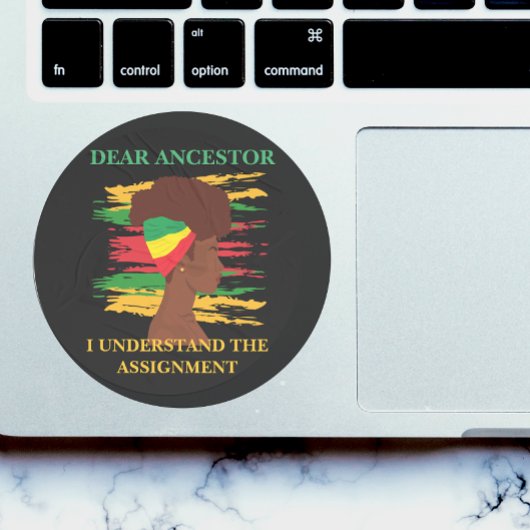 Black Independence Juneteenth  Ronde Sticker