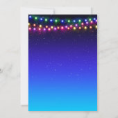 Black Indigo Aqua Starry Ombre Street Lights Kaart (Achterkant)