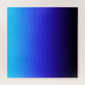 Black Indigo en Aqua Blue Ombre Legpuzzel (Horizontaal)