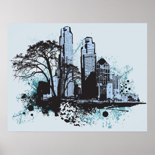 Black Ink City Poster (Voorkant)
