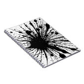 Black Ink Splatter Notitieboek (Rechterzijde)