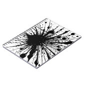 Black Ink Splatter Notitieboek (Linkerzijde)