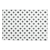 Black Ink Stoke Cross Pattern Kussensloop (Achterkant-Links)