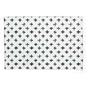 Black Ink Stoke Cross Pattern Kussensloop (Voorkant-Links)