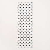 Black Ink Stoke Cross Pattern Yogamat (Voorkant)