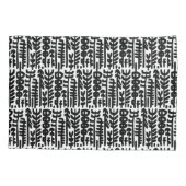 Black Ink Stroke Tree Patroon Kussensloop (Achterkant-Links)