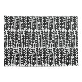 Black Ink Stroke Tree Patroon Kussensloop (Achterkant-Rechts)